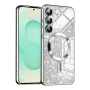 Калъф за Samsung Galaxy S25 Plus - Luxury Glitter MagSafe - Сребрист