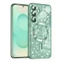 Калъф за Samsung Galaxy S25 Plus - Luxury Glitter MagSafe - Светло зелен