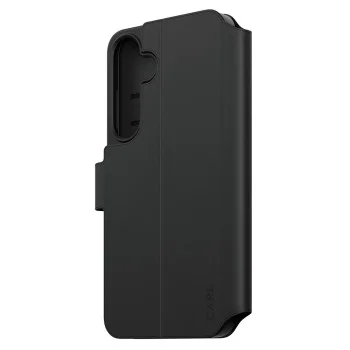 Калъф за Samsung Galaxy S25 Plus - PanzerGlass® - Калъф-портфейл с функция CARE и стойка - Черен