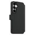 Калъф за Samsung Galaxy S25 Plus - PanzerGlass® - Калъф-портфейл с функция CARE и стойка - Черен