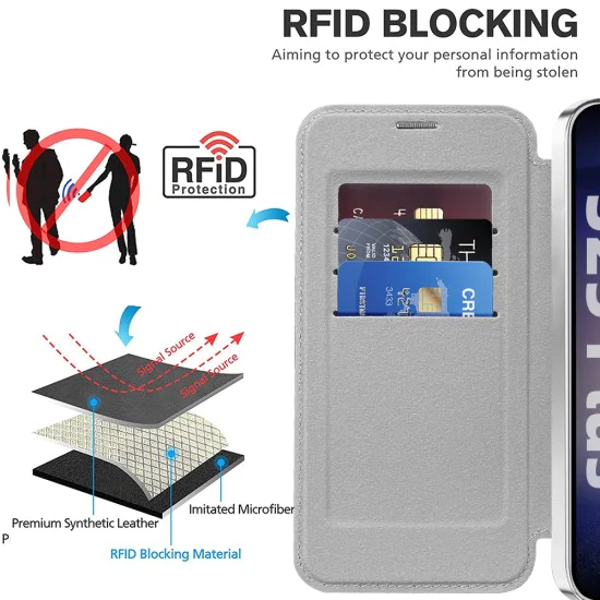 Калъф за Samsung Galaxy S25 Plus - SmartMag Book Case - Сив