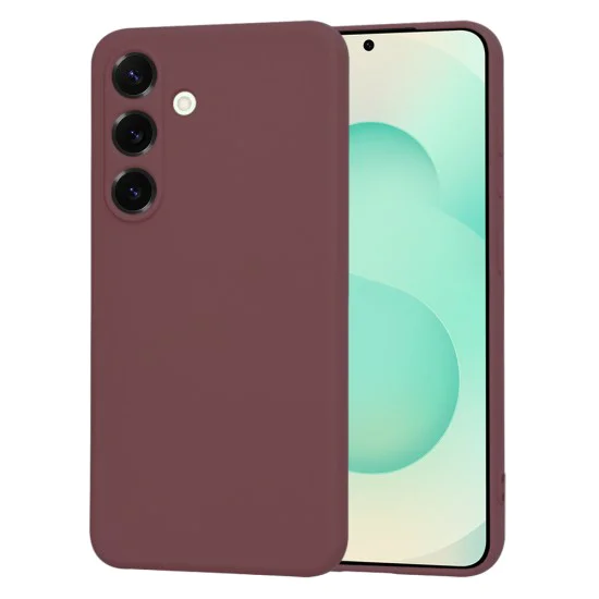 Калъф за Samsung Galaxy S25 Plus - SoftFlex - Plum Red