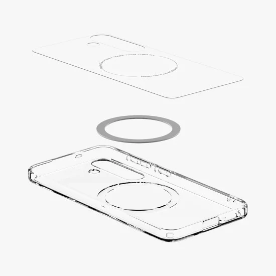 Калъф за Samsung Galaxy S25 Plus - Spigen - Ultra Hybrid MagSafe - Clear / White