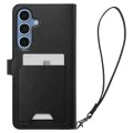 Калъф за Samsung Galaxy S25 Plus - Spigen - Wallet S - Черен