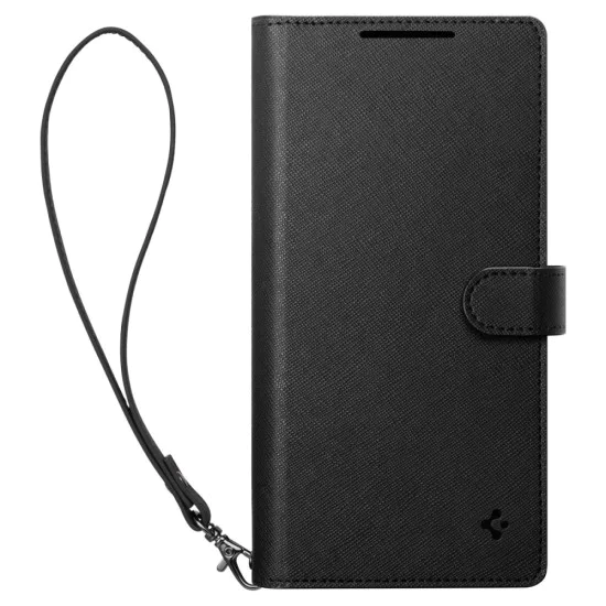Калъф за Samsung Galaxy S25 Plus - Spigen - Wallet S - Черен