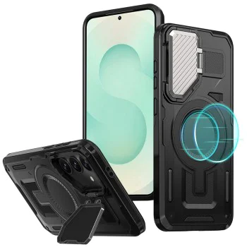 Калъф за Samsung Galaxy S25 Plus - Techsuit - CamVault MagSafe - Черен