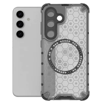 Калъф за Samsung Galaxy S25 Plus - Techsuit - HoneyComb Shield MagSafe - Черен