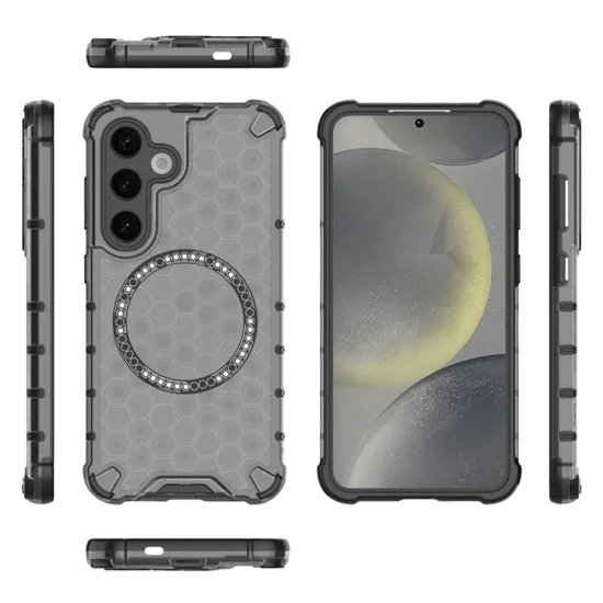 Калъф за Samsung Galaxy S25 Plus - Techsuit - HoneyComb Shield MagSafe - Черен