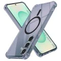 Калъф за Samsung Galaxy S25 Plus - Techsuit - Удароустойчив Clear Silicone MagSafe - Опушено Черен