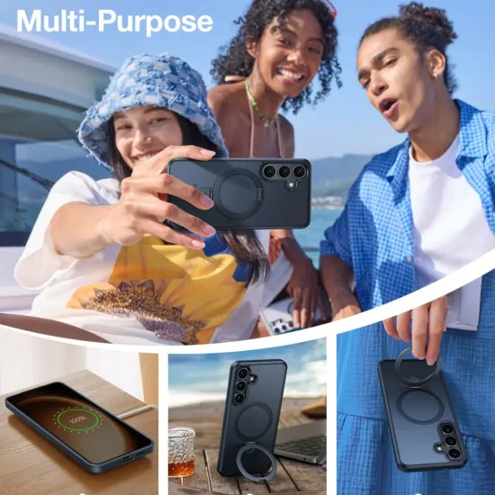 Калъф за Samsung Galaxy S25 Plus - Torras Ostand Series - черен