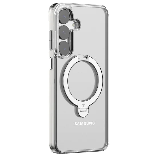 Калъф за Samsung Galaxy S25 Plus - Torras Ostand Spin Series - Clear