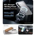 Калъф за Samsung Galaxy S25 Plus - Torras Ostand Spin Series - Clear