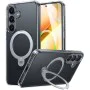 Калъф за Samsung Galaxy S25 Plus - Torras Ostand Spin Series - Clear