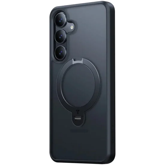 Калъф за Samsung Galaxy S25 Plus - Torras Ostand Spin Series - черен
