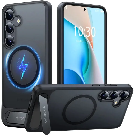 Калъф за Samsung Galaxy S25 Plus - Torras Pstand - Черен