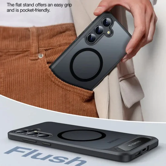 Калъф за Samsung Galaxy S25 Plus - Torras Pstand - Черен