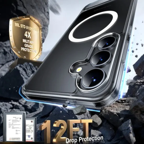 Калъф за Samsung Galaxy S25 Plus - Torras Pstand - Clear