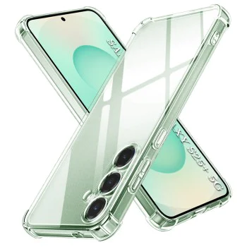 Калъф за Samsung Galaxy S25 Plus - Удароустойчив Clear Clear Silicone - Clear