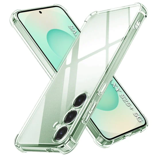 Калъф за Samsung Galaxy S25 Plus - Удароустойчив Clear Clear Silicone - Clear