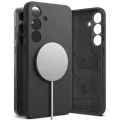 Калъф за Samsung Galaxy S25 - Ringke Silicone Magnetic MagSafe - черен