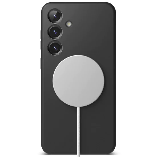 Калъф за Samsung Galaxy S25 - Ringke Silicone Magnetic MagSafe - черен