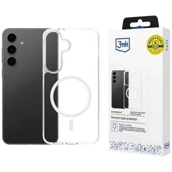 Калъф за Samsung Galaxy S25 / S24 - 3mk - Armor MagCase - Прозрачен