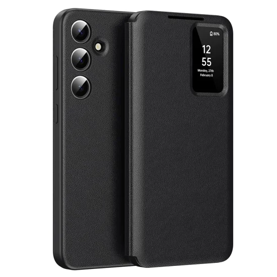 Калъф за Samsung Galaxy S25 - SmartView Series - черен