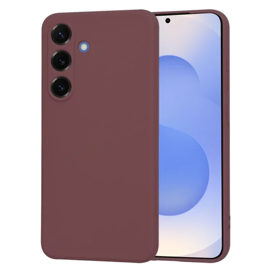 Калъф за Samsung Galaxy S25 - SoftFlex - Plum Red