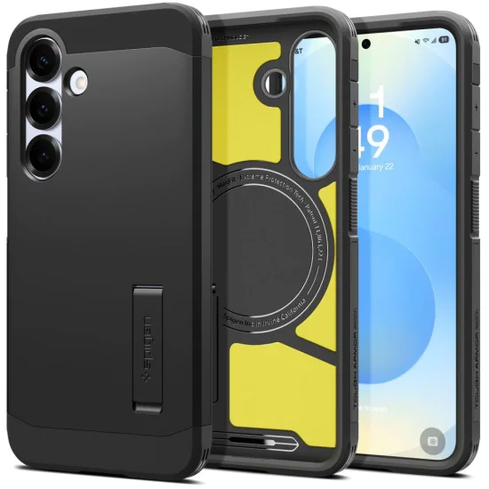 Калъф за Samsung Galaxy S25 - Spigen - Tough Armor MagSafe - Черен