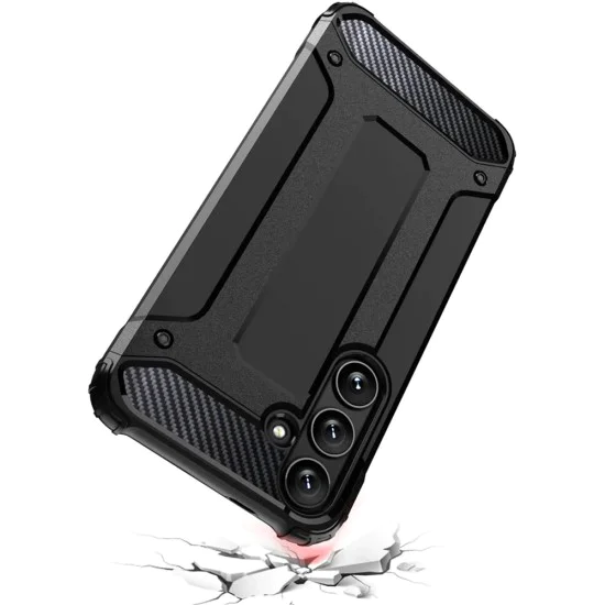 Калъф за Samsung Galaxy S25 - Techsuit - Hybrid Armor - Черен