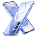 Калъф за Samsung Galaxy S25 - Techsuit - Удароустойчив Clear Silicone MagSafe - Прозрачен