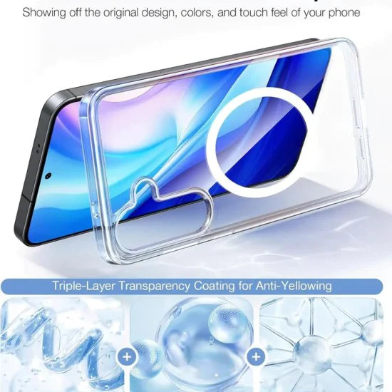 Калъф за Samsung Galaxy S25 - Torras Guardian Magnetic Series - Clear