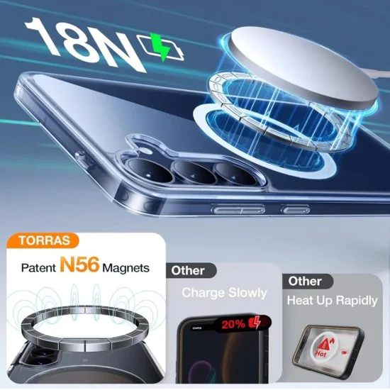 Калъф за Samsung Galaxy S25 - Torras Guardian Magnetic Series - черен