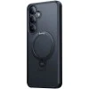 Калъф за Samsung Galaxy S25 - Torras Ostand Spin Series - черен