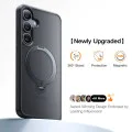 Калъф за Samsung Galaxy S25 - Torras Ostand Spin Series - черен