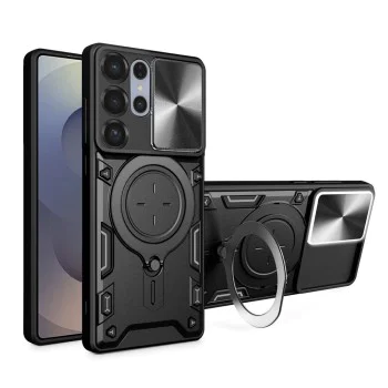 Калъф за Samsung Galaxy S25 Ultra - CamGuard Pro - Черен