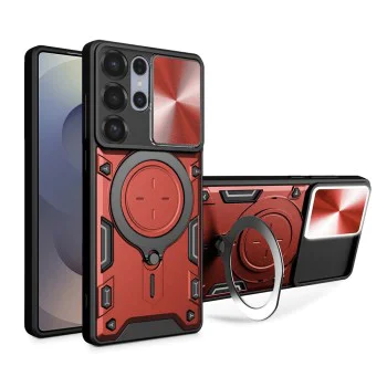 Калъф за Samsung Galaxy S25 Ultra - CamGuard Pro - Червен