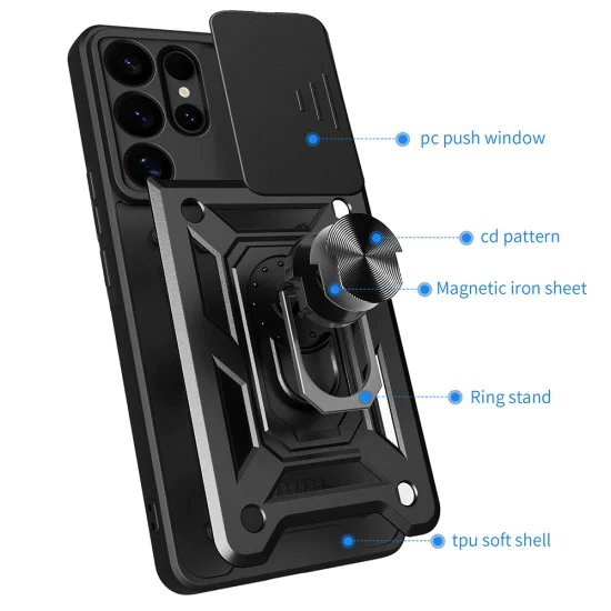 Калъф за Samsung Galaxy S25 Ultra - CamShield Series - Син