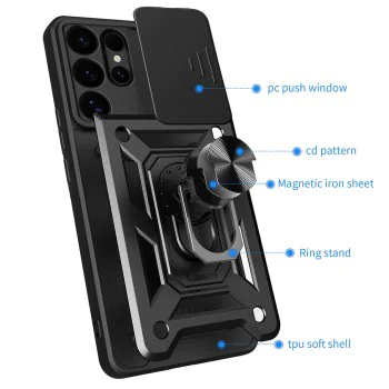 Калъф за Samsung Galaxy S25 Ultra - CamShield Series - черен