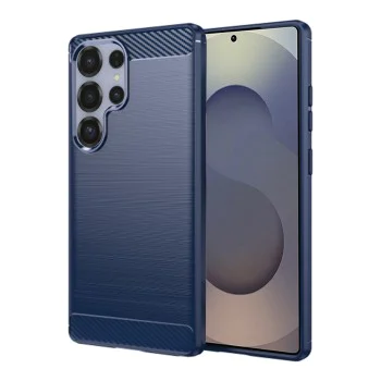 Калъф за Samsung Galaxy S25 Ultra - Carbon Silicone - Blue