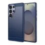 Калъф за Samsung Galaxy S25 Ultra - Carbon Silicone - Blue