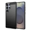 Калъф за Samsung Galaxy S25 Ultra - Carbon Silicone - Черен
