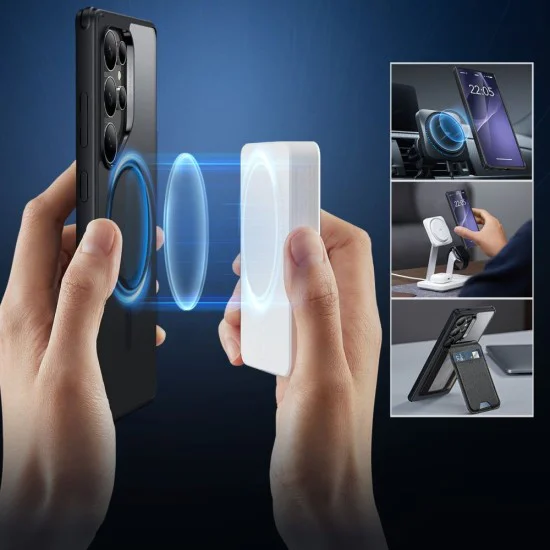 Калъф за Samsung Galaxy S25 Ultra - ESR - Classic Hybrid HaloLock - Clear Black