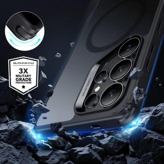 Калъф за Samsung Galaxy S25 Ultra - ESR - Classic Hybrid HaloLock - Frosted Black