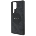 Калъф за Samsung Galaxy S25 Ultra - Guess - 4G Circle Classic Logo MagSafe (GUHMS25LP4PGRSGK) - Черен