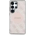 Калъф за Samsung Galaxy S25 Ultra - Guess - 4G Circle Classic Logo MagSafe (GUHMS25LP4PGRSGP) - Розов