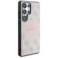 Калъф за Samsung Galaxy S25 Ultra - Guess - 4G Circle Classic Logo MagSafe (GUHMS25LP4PGRSGP) - Розов