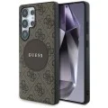 Калъф за Samsung Galaxy S25 Ultra - Guess - 4G Circle Classic Logo MagSafe (GUHMS25LP4PGRSGW) - Кафяв