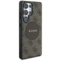 Калъф за Samsung Galaxy S25 Ultra - Guess - 4G Circle Classic Logo MagSafe (GUHMS25LP4PGRSGW) - Кафяв