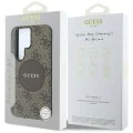 Калъф за Samsung Galaxy S25 Ultra - Guess - 4G Circle Classic Logo MagSafe (GUHMS25LP4PGRSGW) - Кафяв